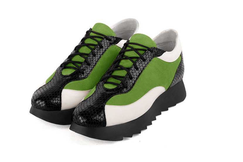 Grass green dress sneakers for women - Florence KOOIJMAN